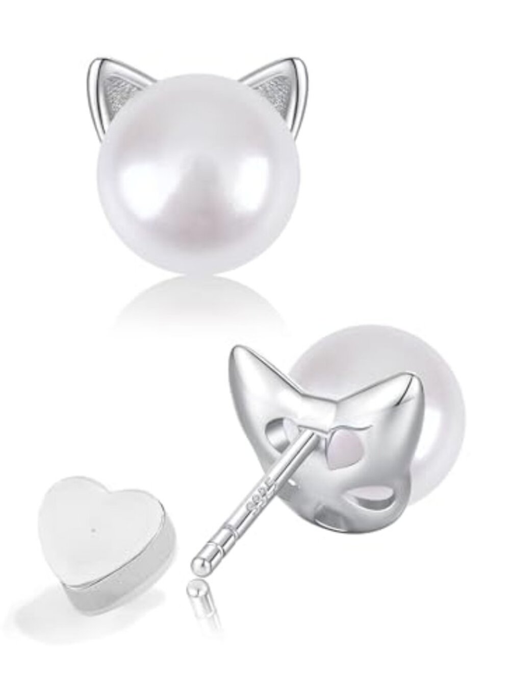 Cat Pearl Earrings for Women